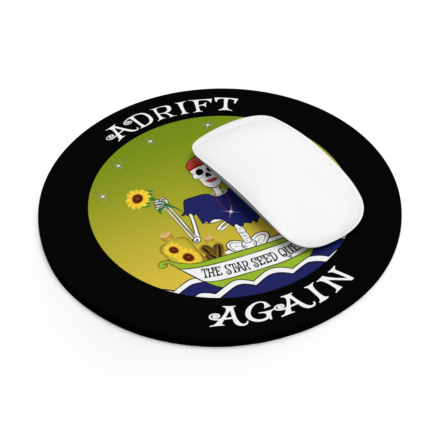 The Star Seed Queen, Mouse Pad (Black)