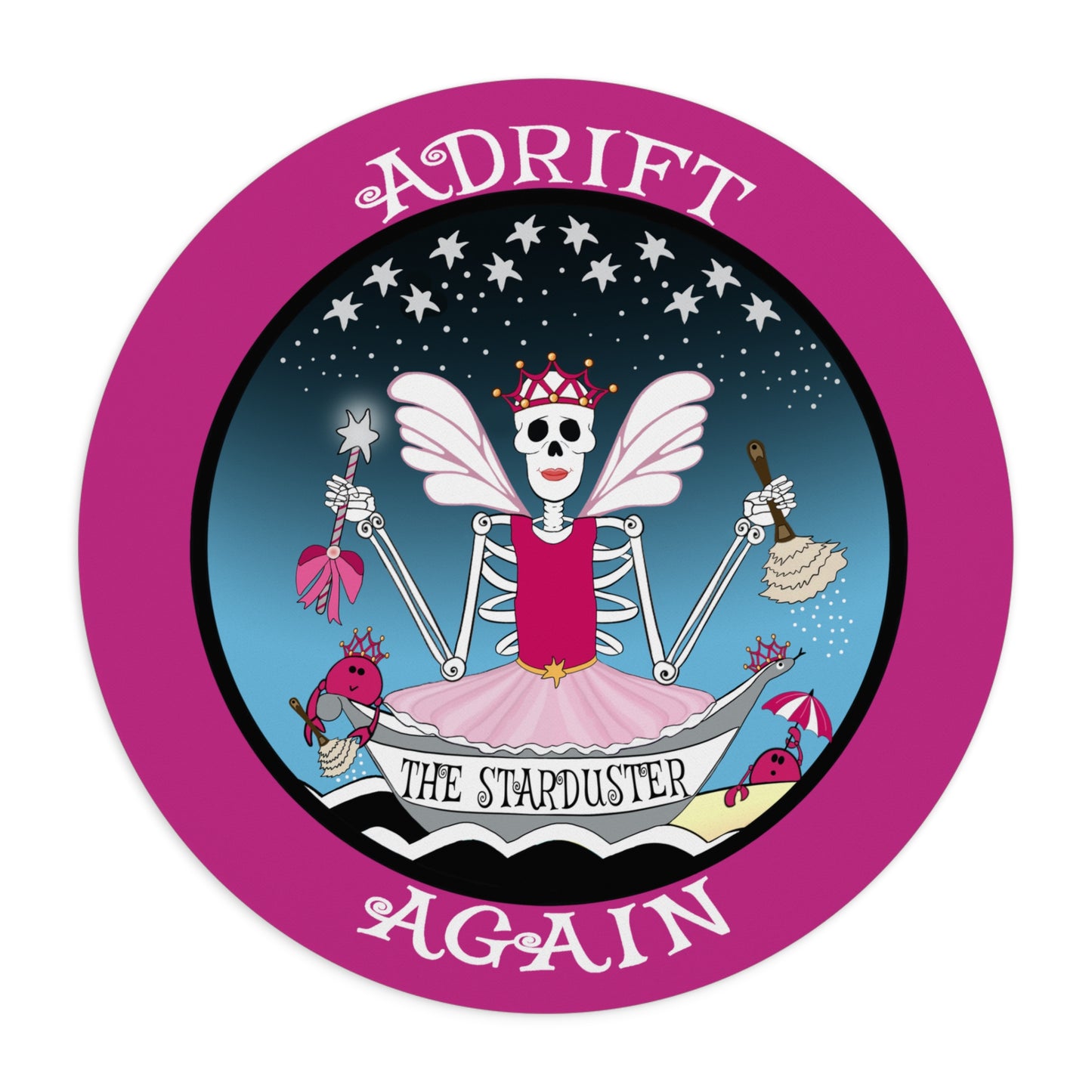 The Starduster Mouse Pad in Pink