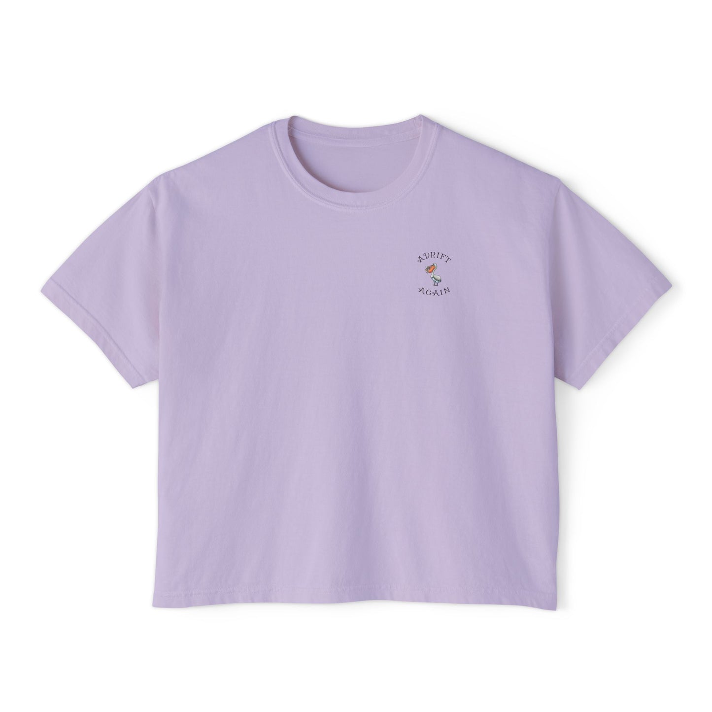 A Boxy Women's Tee, April Showers, Orchid