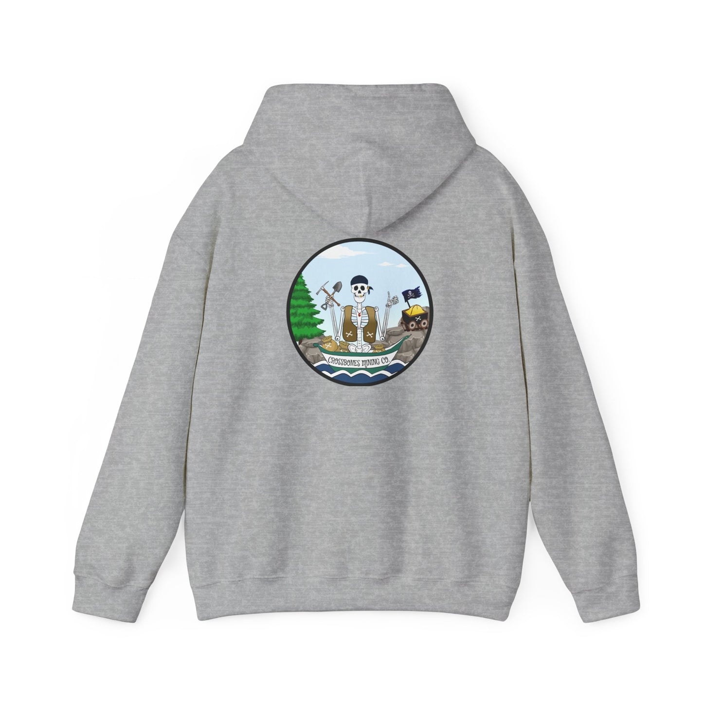Crossbones Mining Co. The Classic All Day Hooded Sweatshirt, in Sand, Military Green, Sport Grey, Indigo Blue & Black