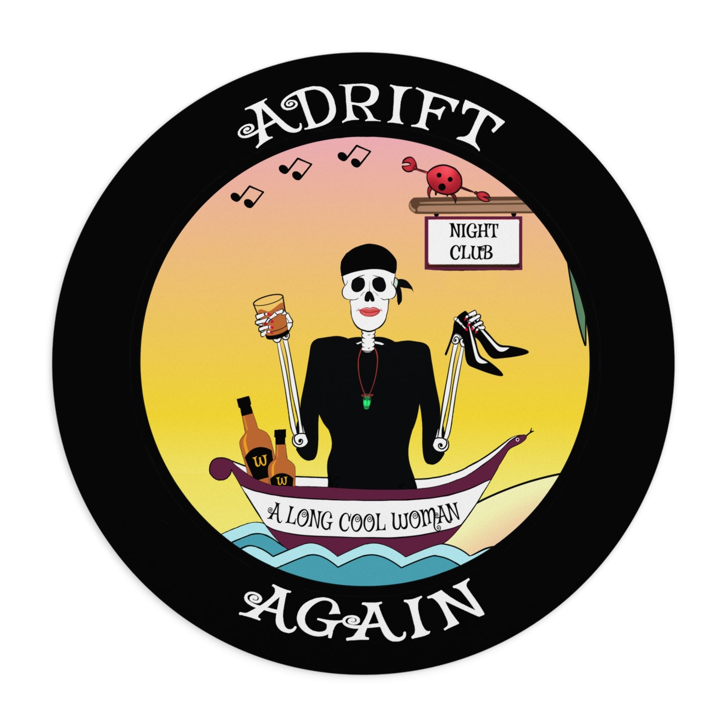 A Long Cool Woman Mouse Pad in Black