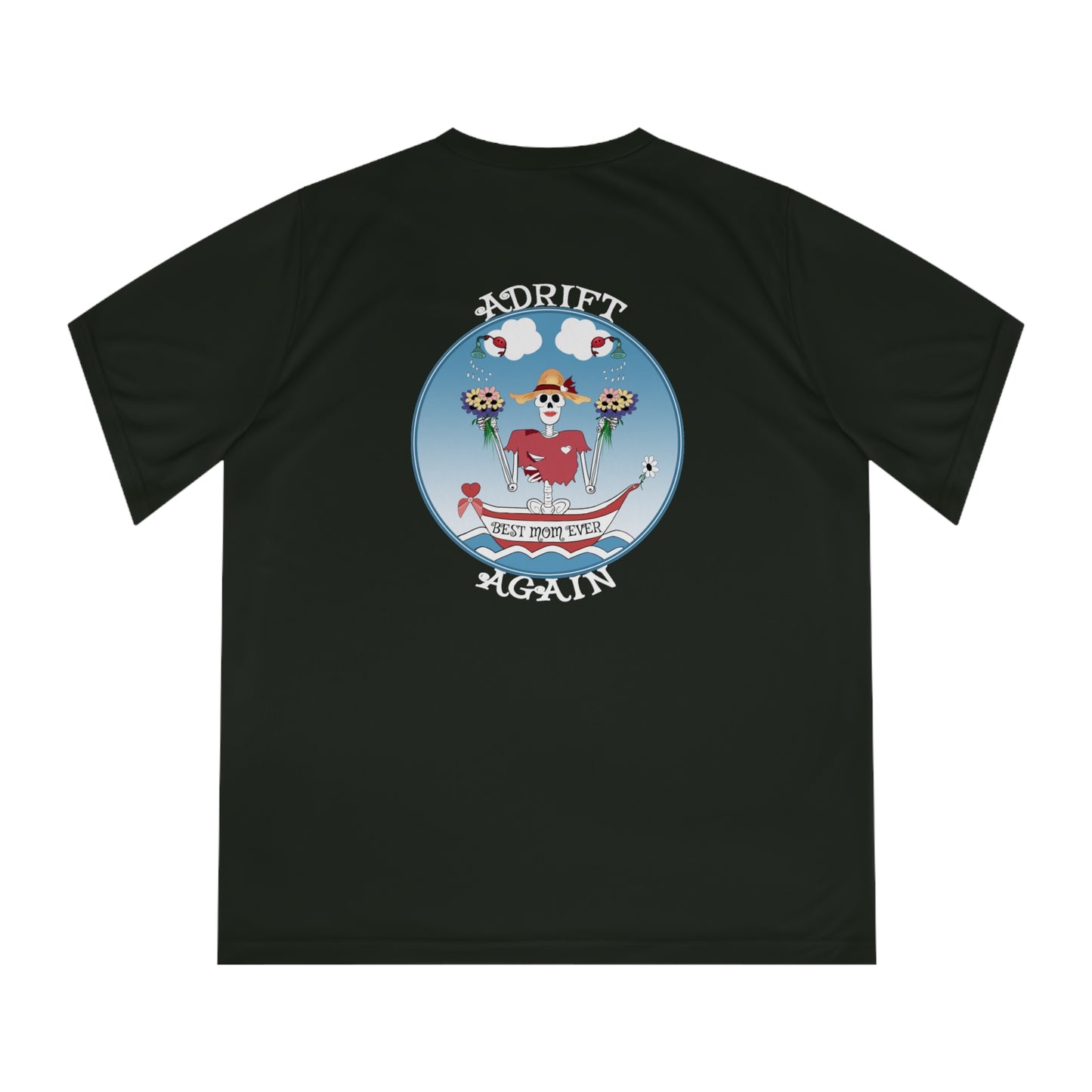 Best Mom Ever, Women's Performance V-Neck T-Shirt In Sport Dark Navy & Black