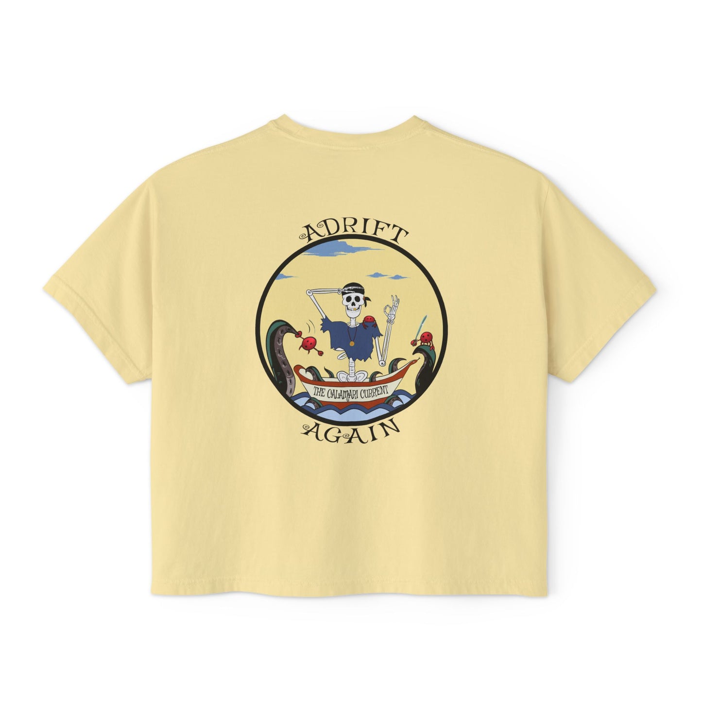 A Boxy Women's Tee, The Calamari Current, Butter