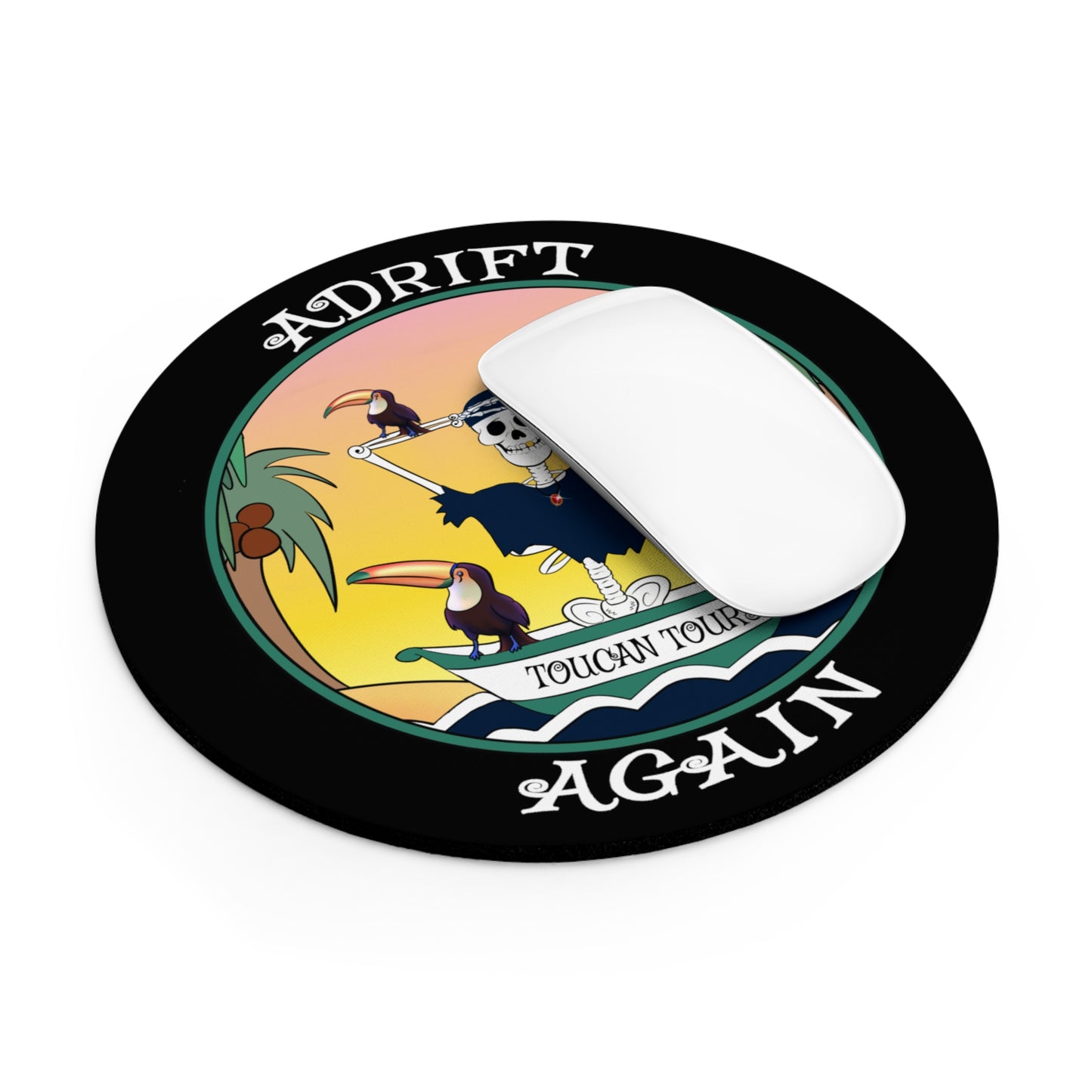 Toucan Tours Mouse Pad (Black)