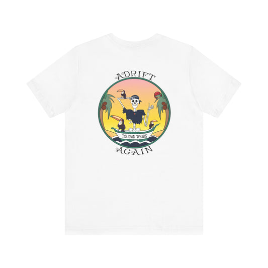 Toucan Tours Unisex Jersey Short Sleeve Tee  (White & Black)