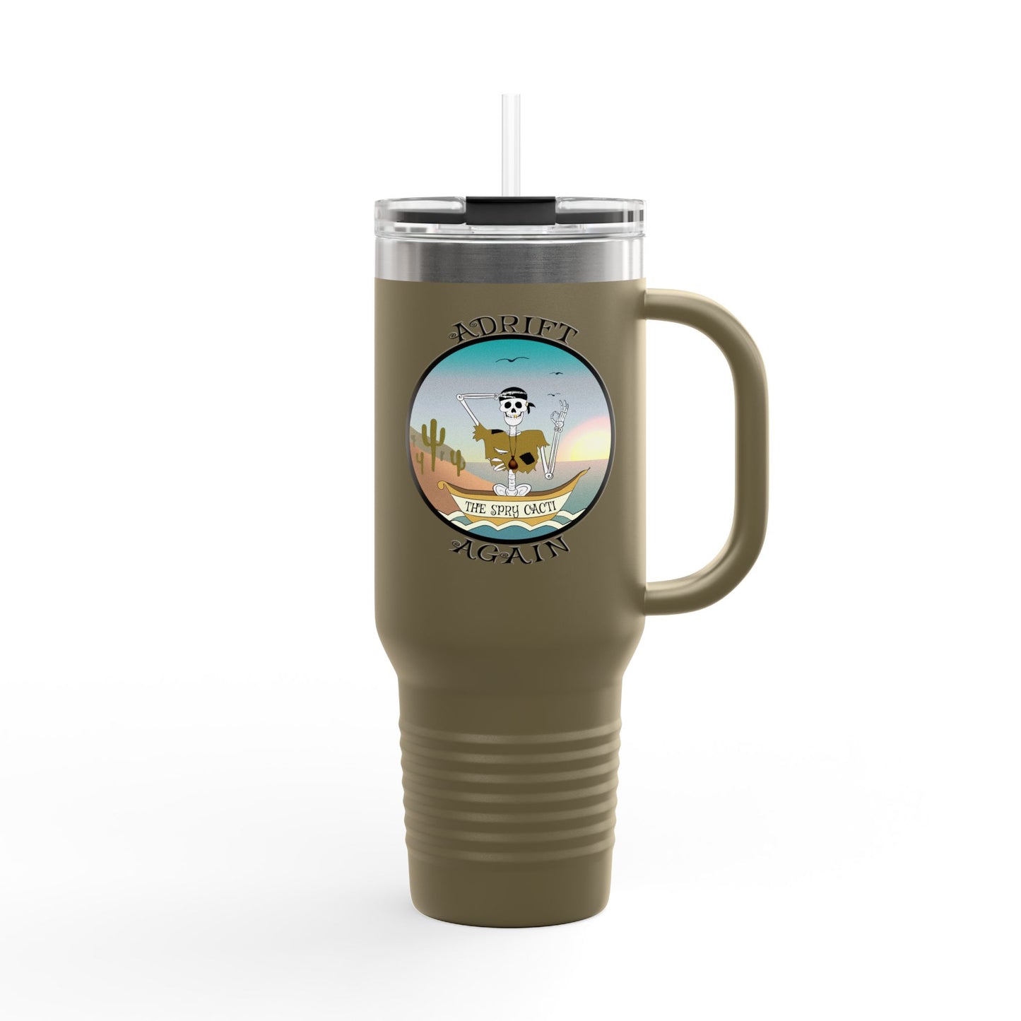 The Spry Cacti Insulated Travel Mug, 40oz