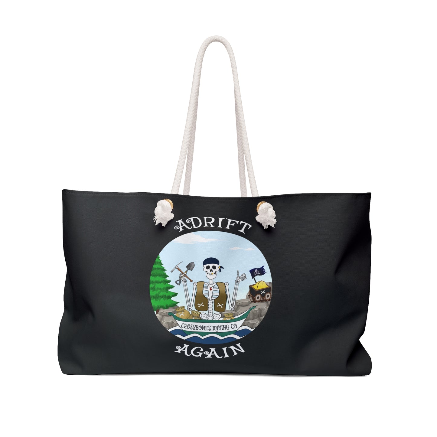 Crossbones Mining Co. Canvas Tote (Black or White)