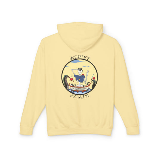 The Calamari Current, Unisex Fit, Lightweight Hooded Sweatshirt in Butter