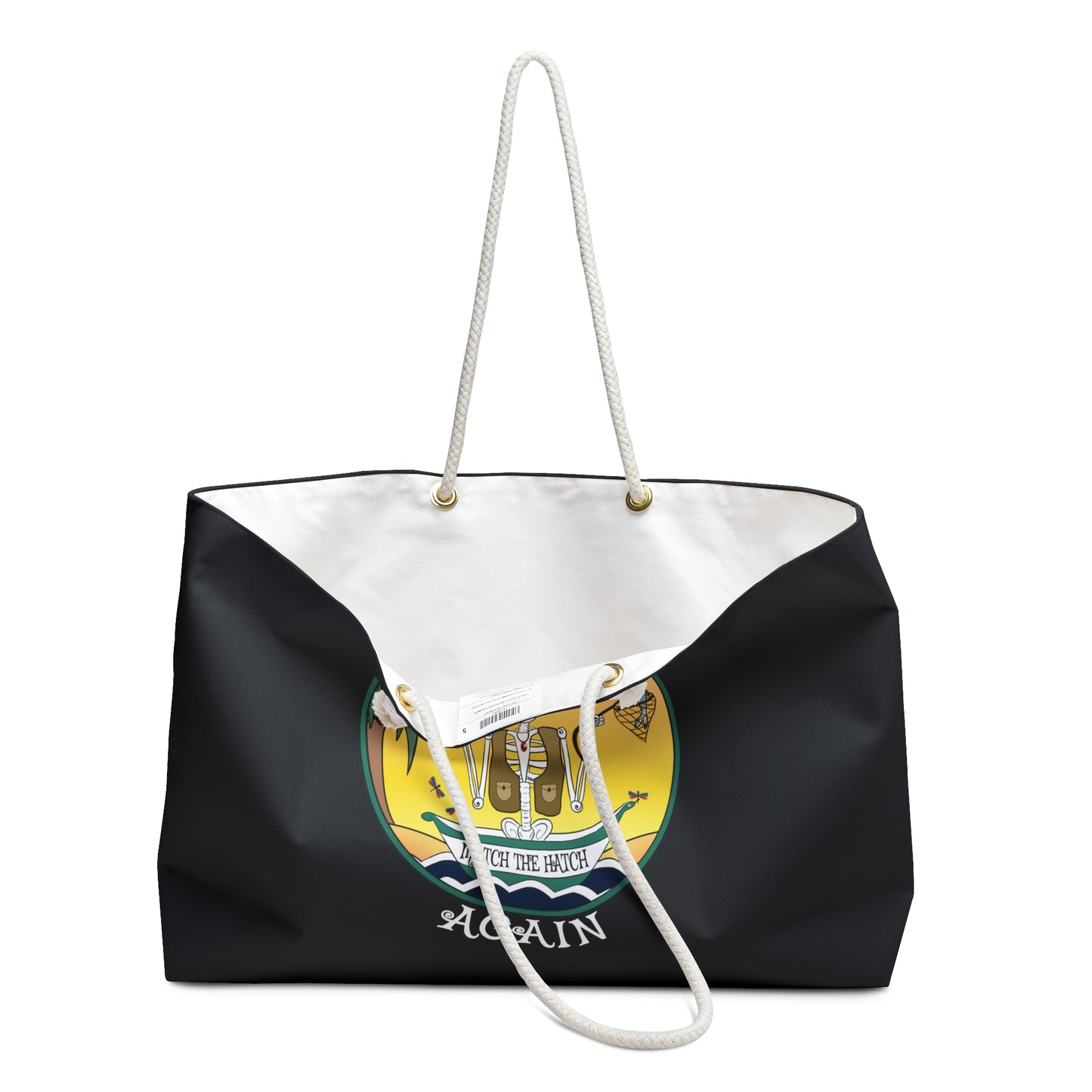 Match The Hatch, Canvas Tote (Black or White)