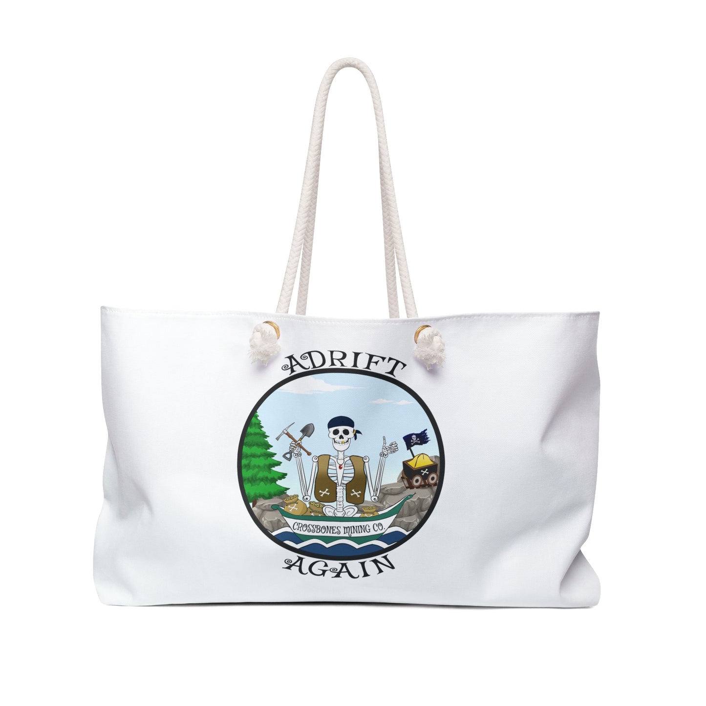 Crossbones Mining Co. Canvas Tote (Black or White)