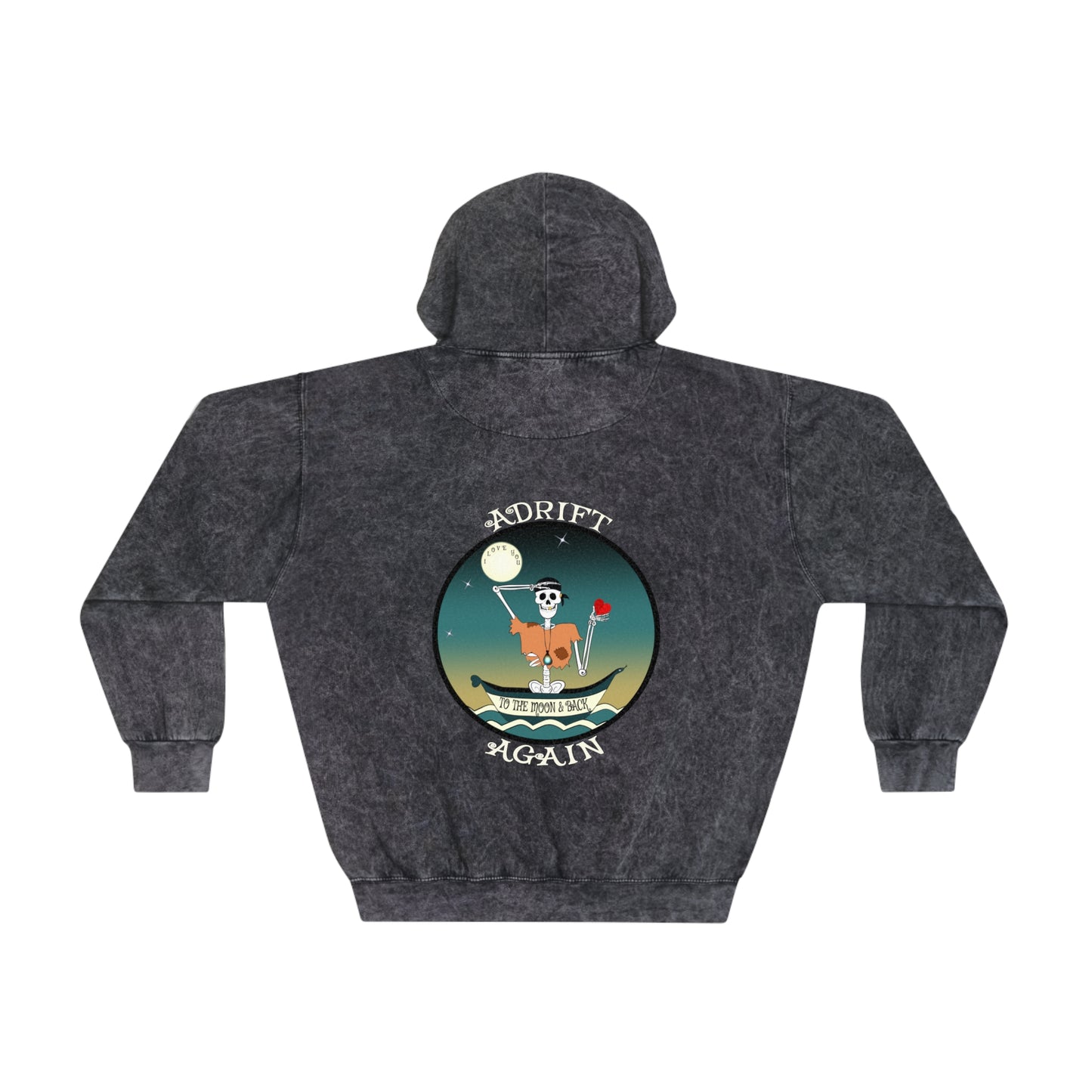 To The Moon & Back Unisex Mineral Wash Hoodie