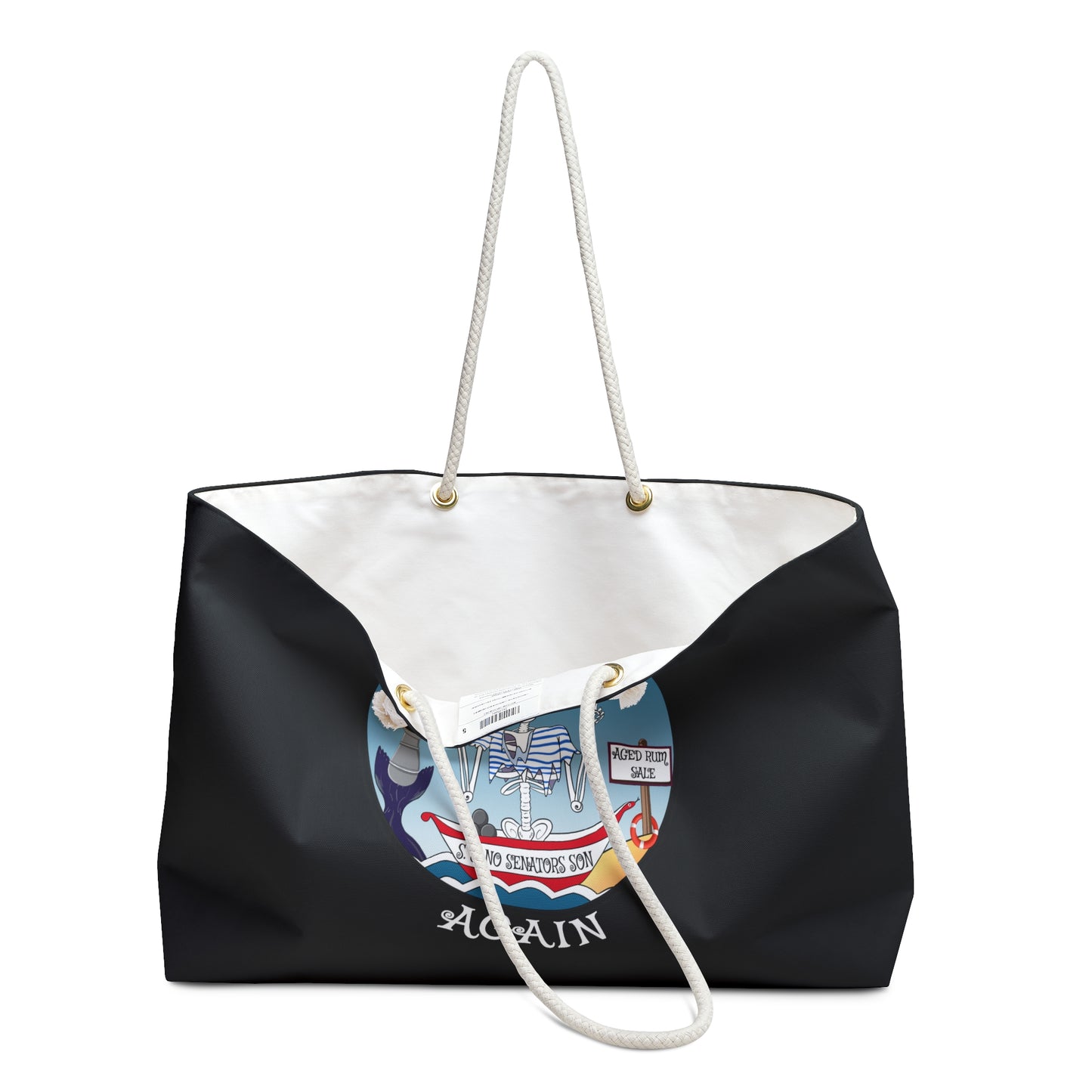 S. S. No Senators Son Canvas Tote (Black or White)