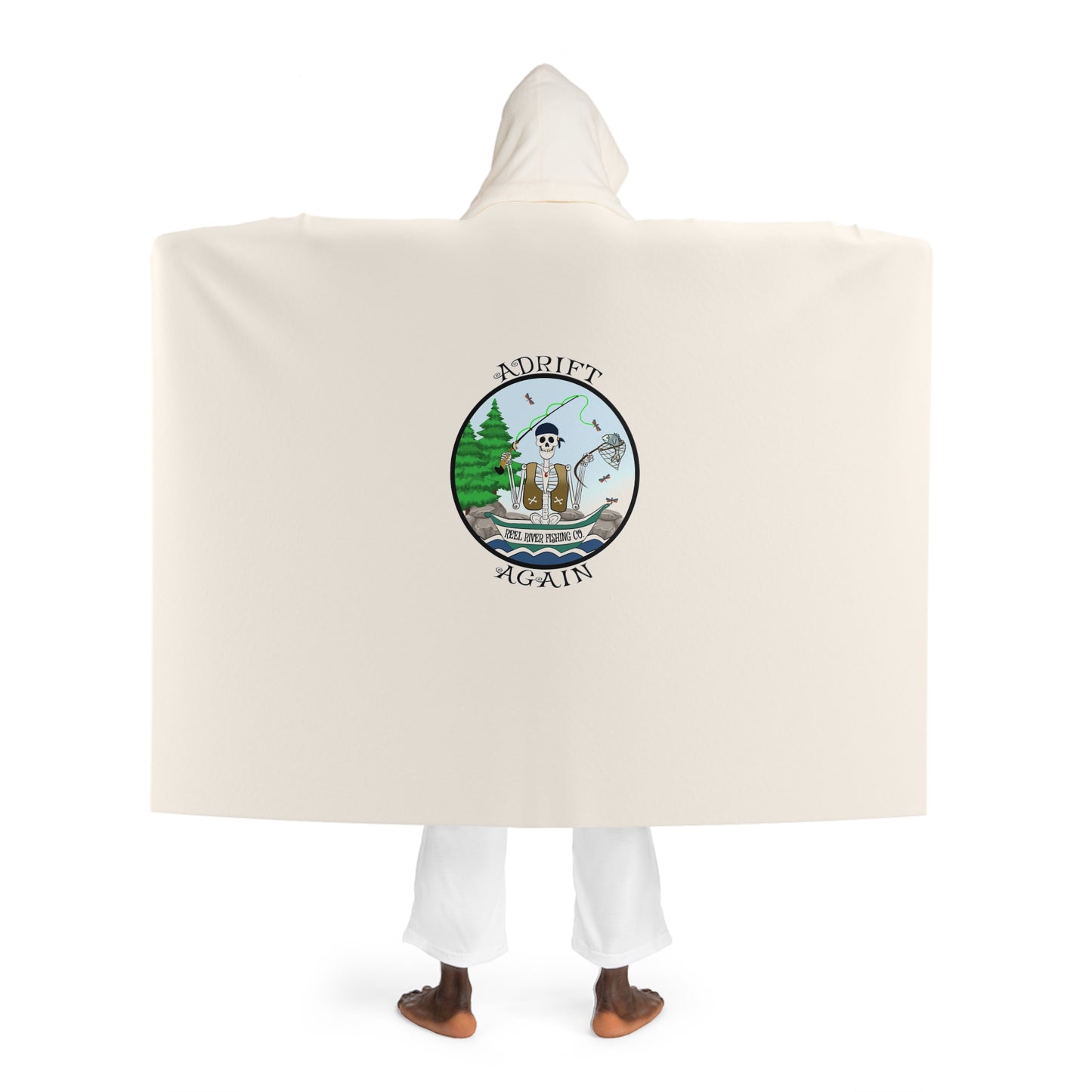 Reel River Fishing Co. Hooded Sherpa Fleece Blanket