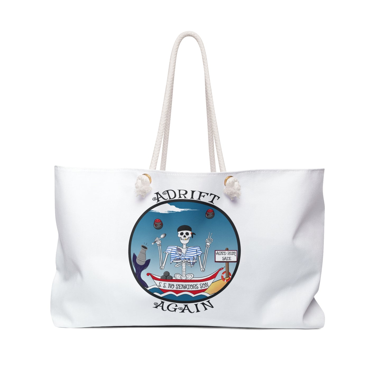 S. S. No Senators Son Canvas Tote (Black or White)