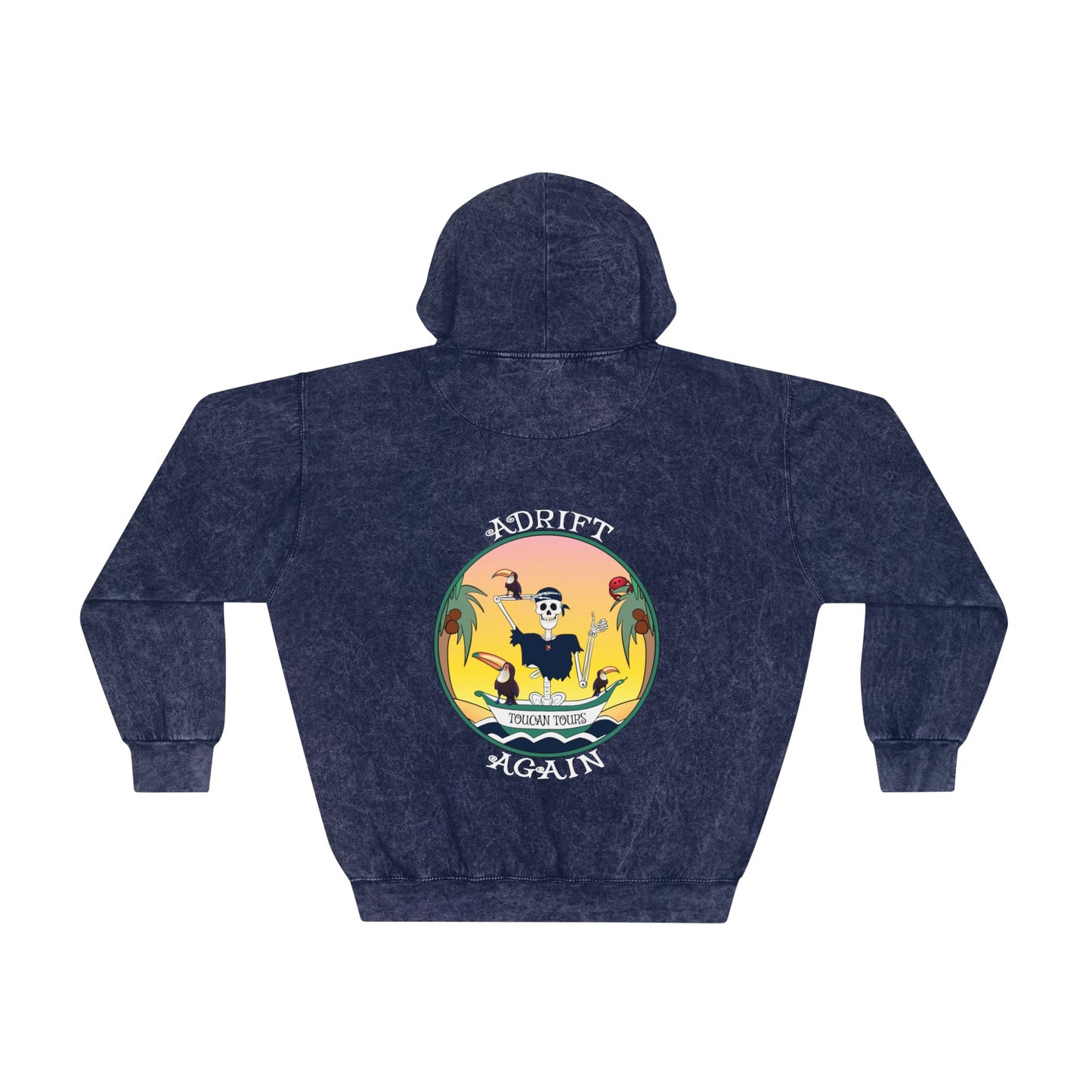 Toucan Tours Unisex Mineral Wash Hoodie