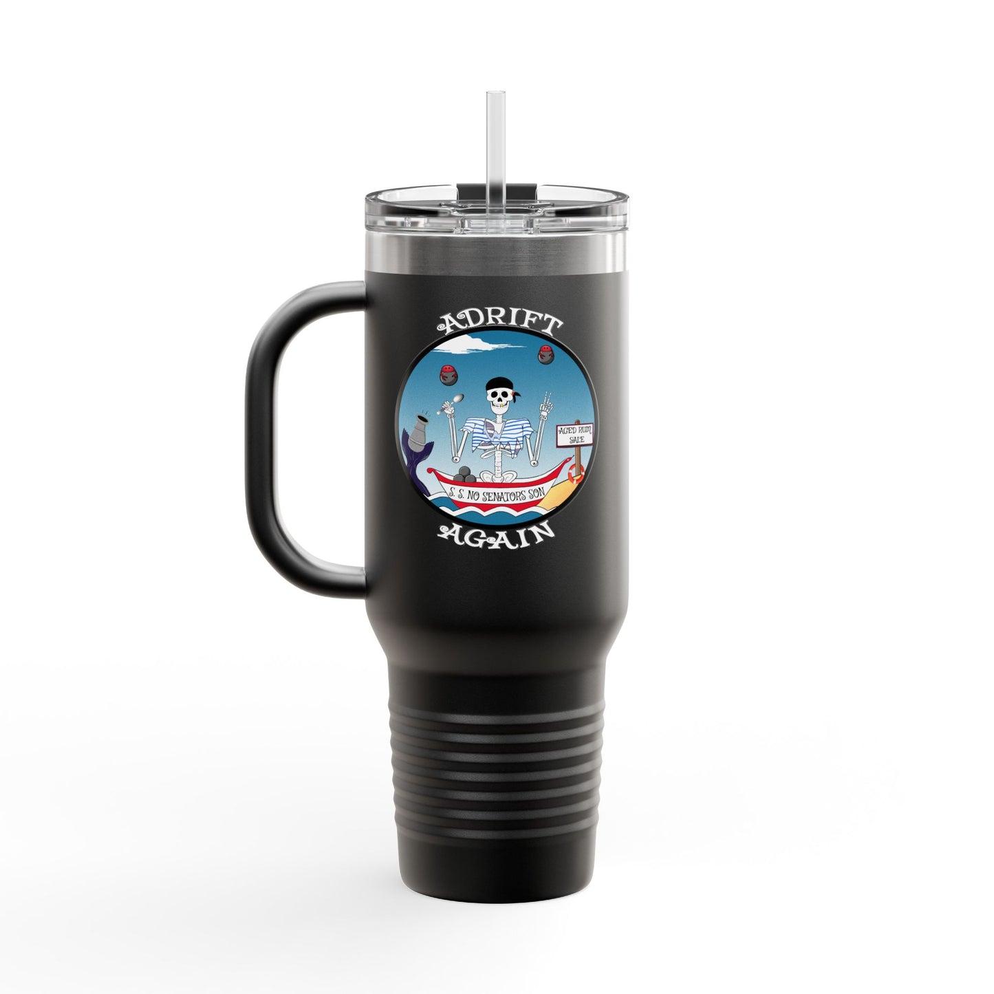 S. S. No Senators Son Insulated Travel Mug, 40oz, Red, White, Black or Blue