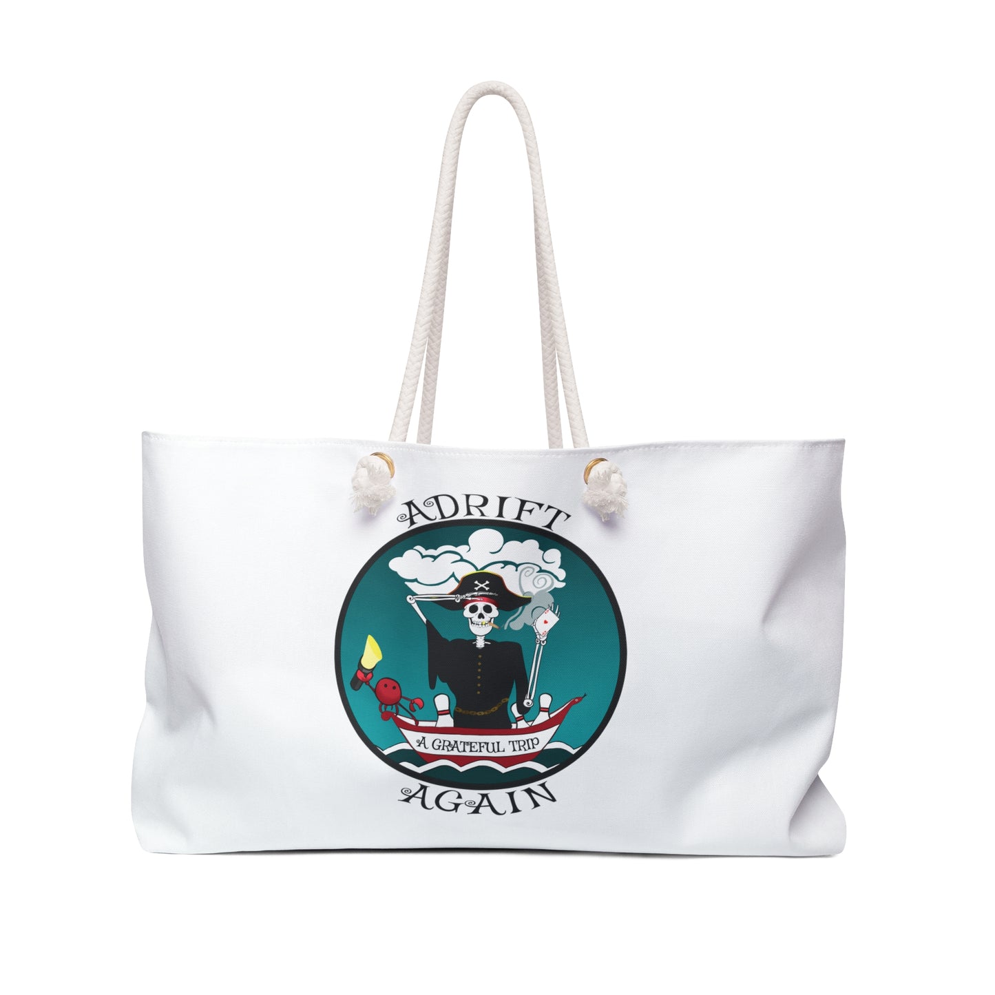 A Grateful Trip Canvas Tote (Black or White)