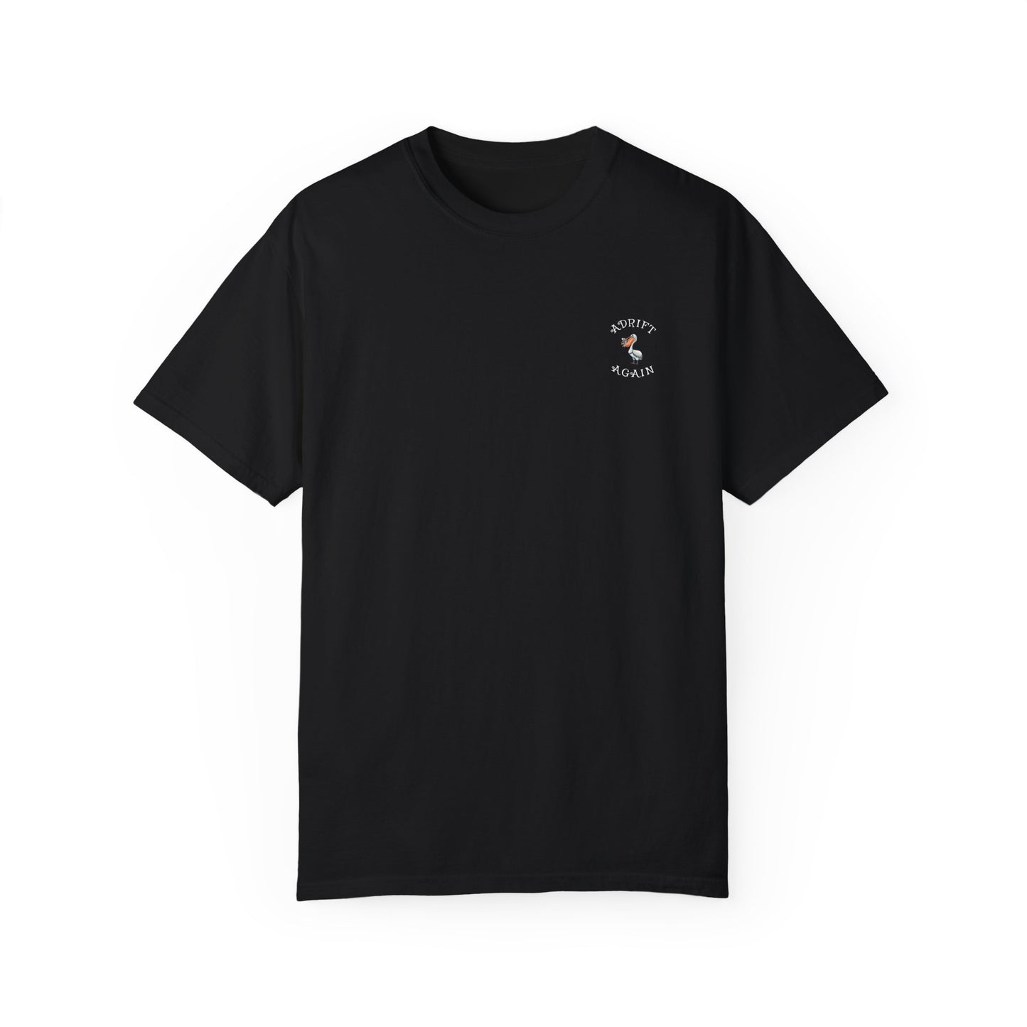 Sea Of Serenity, Unisex Garment-Dyed, Short Sleeve T-shirt, In Black, White, Citrus, Espresso, Bay & Seafoam