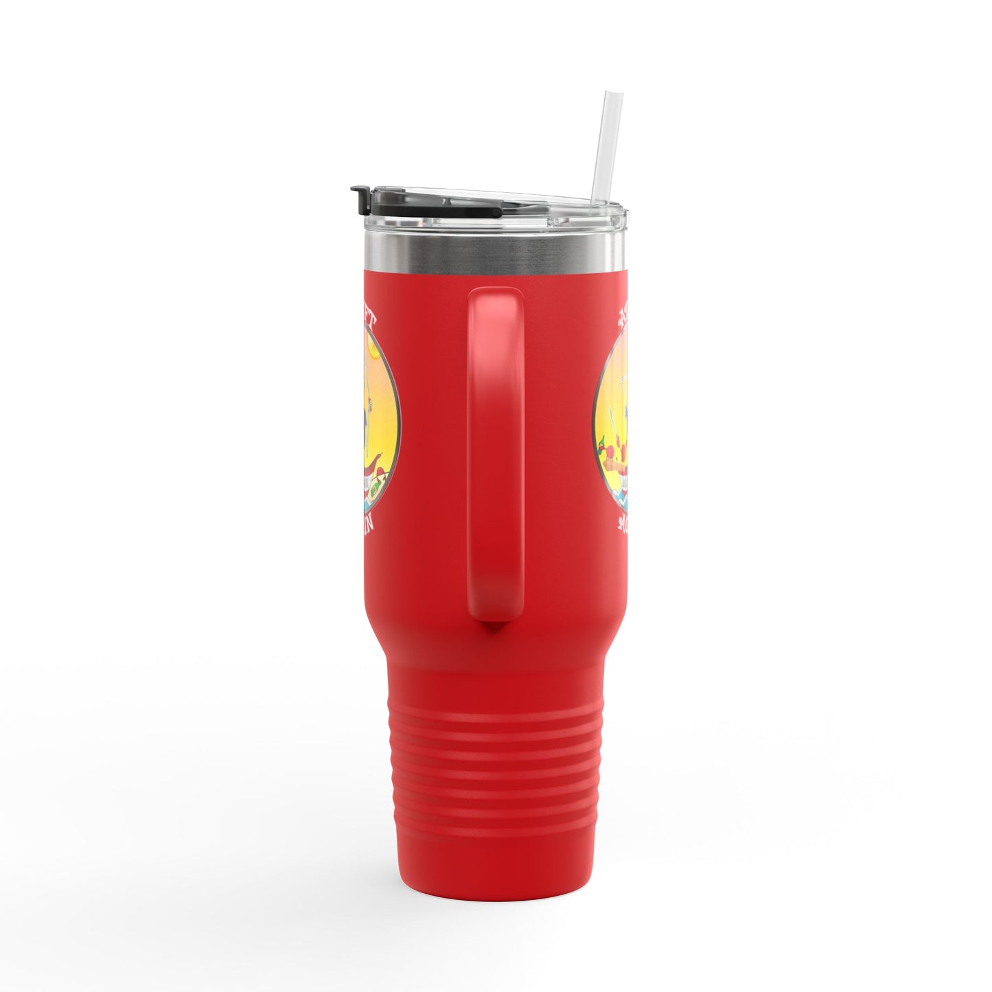 Walkin' The Plank Insulated Travel Mug, 40oz, Black or Red