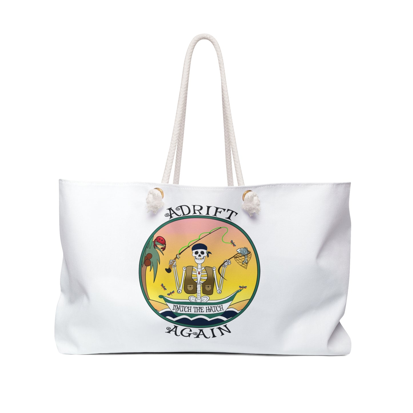 Match The Hatch, Canvas Tote (Black or White)