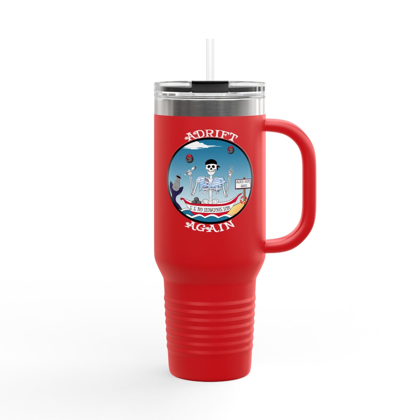 S. S. No Senators Son Insulated Travel Mug, 40oz, Red, White, Black or Blue