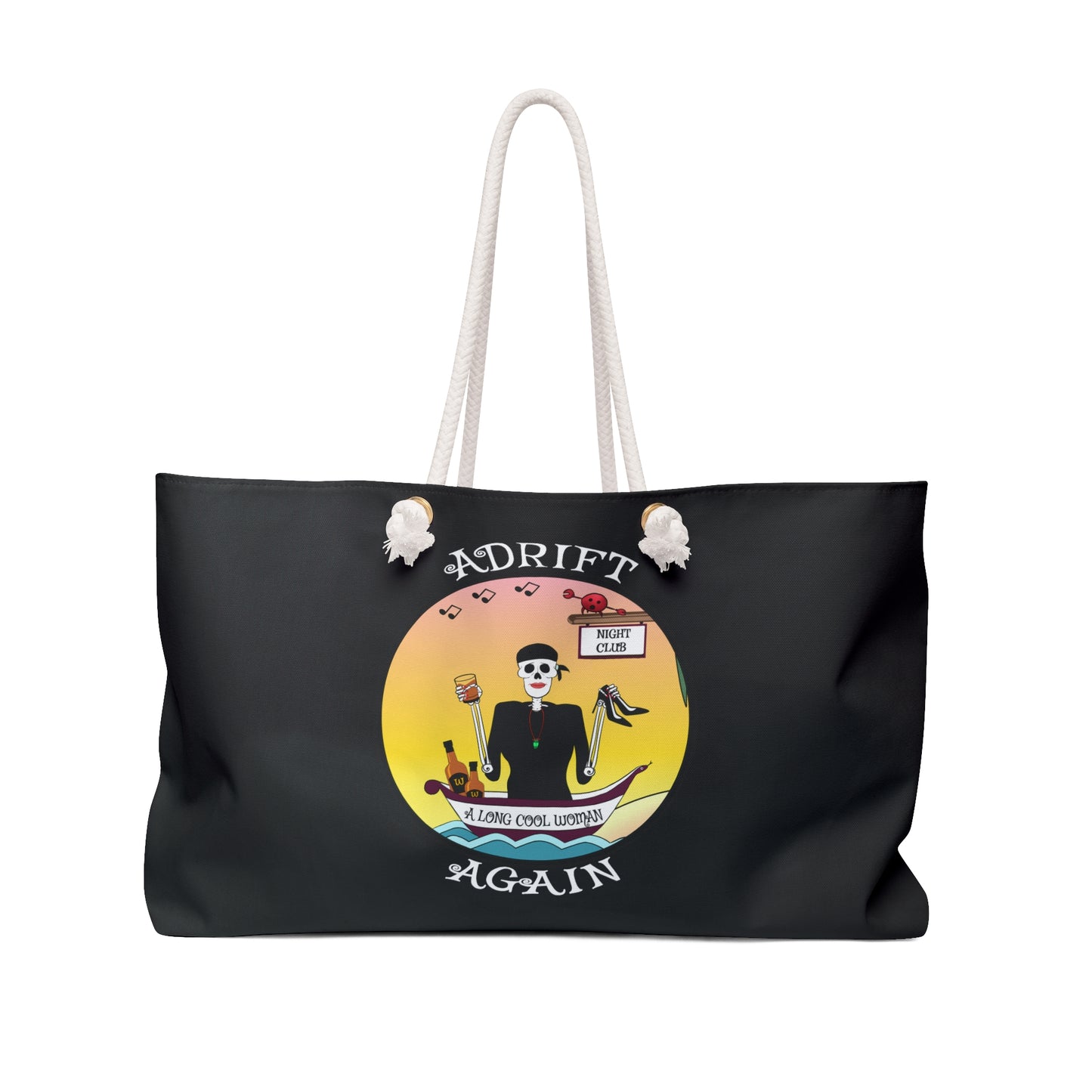 A Long Cool Woman, Canvas Tote (Black or White)