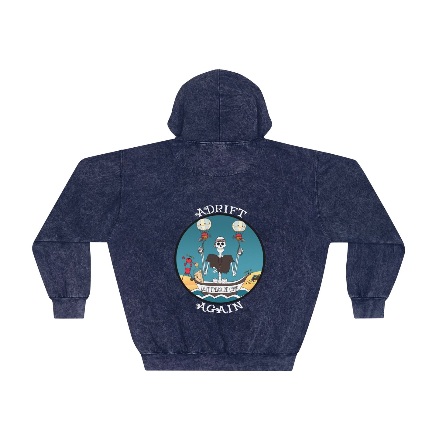 Lost Treasure Cove Unisex Mineral Wash Hoodie