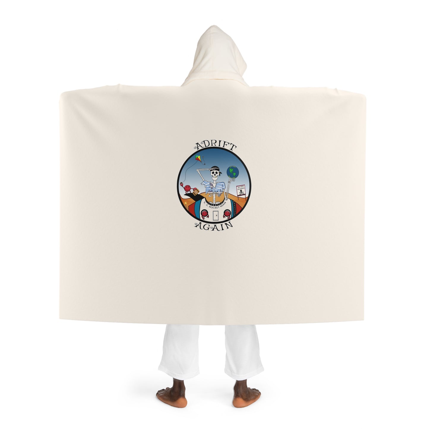 S. S. Rocket Man Hooded Sherpa Fleece Blanket