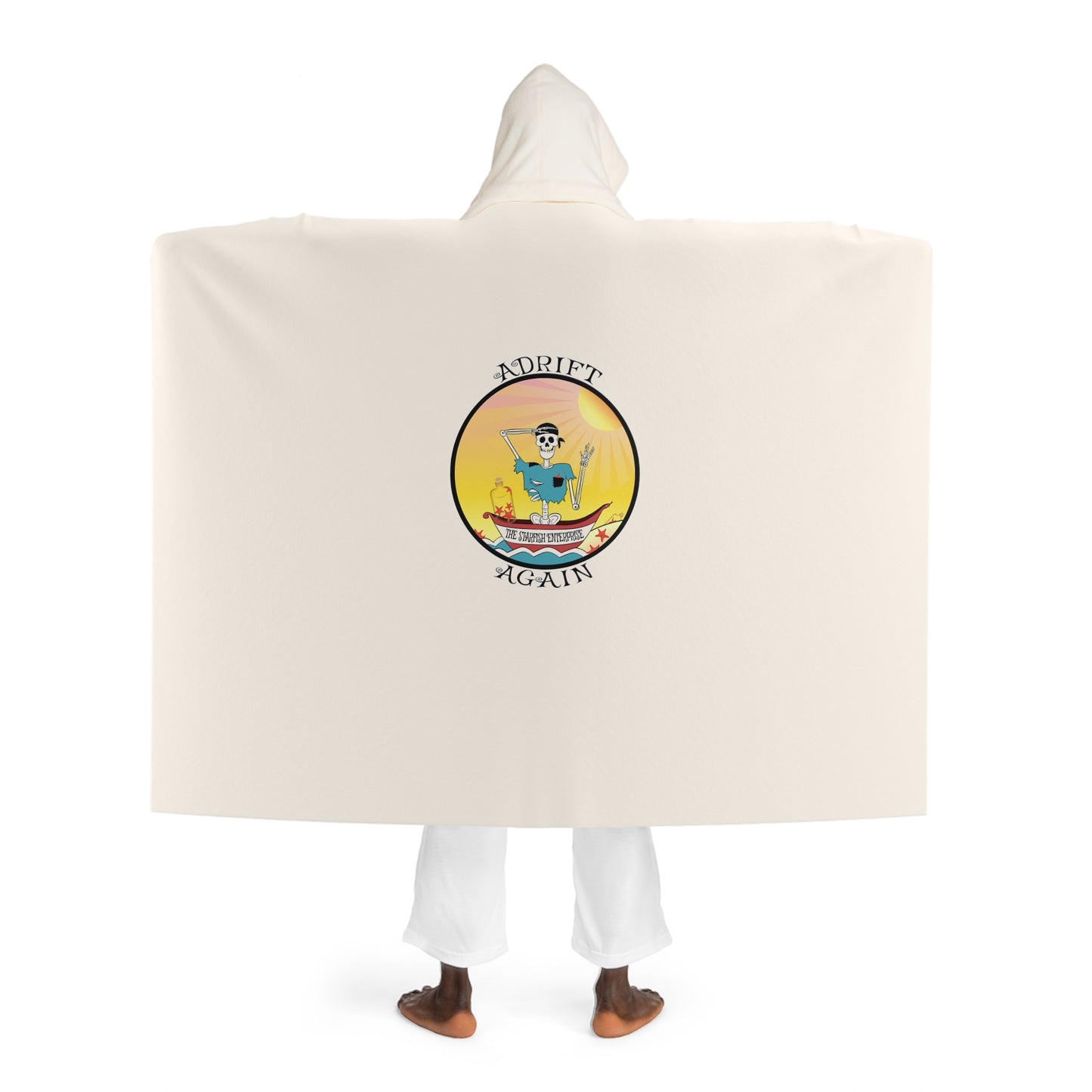 The Starfish Enterprise Hooded Sherpa Fleece Blanket