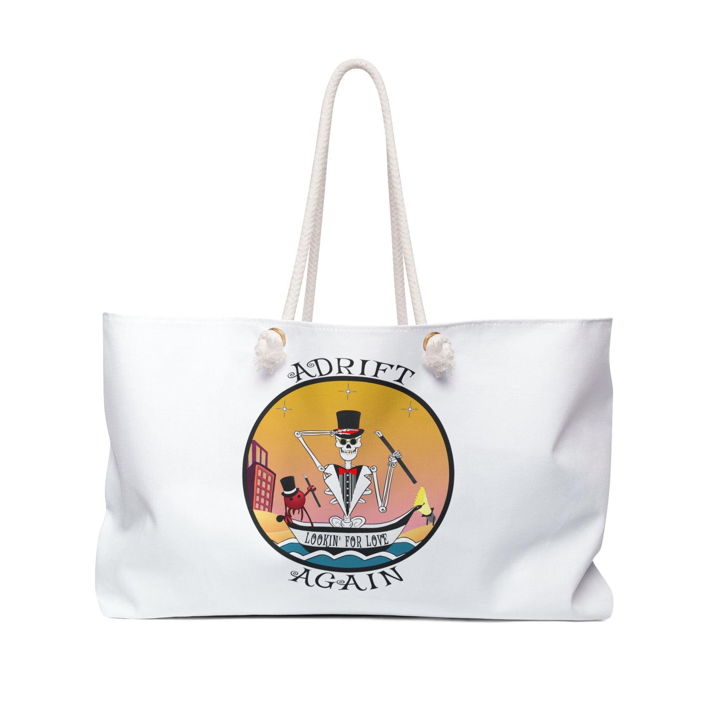 Lookin' For Love Canvas Tote (Black or White)