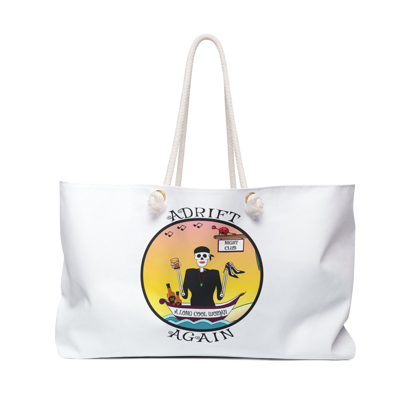 A Long Cool Woman, Canvas Tote (Black or White)