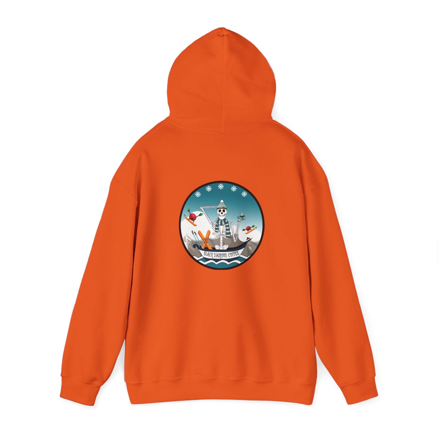 Black Diamond Coffee, The Classic All Day Hooded Sweatshirt, In Safety Pink, Safety Orange, Orange, Cherry Red, Indigo Blue & Graphite Heather