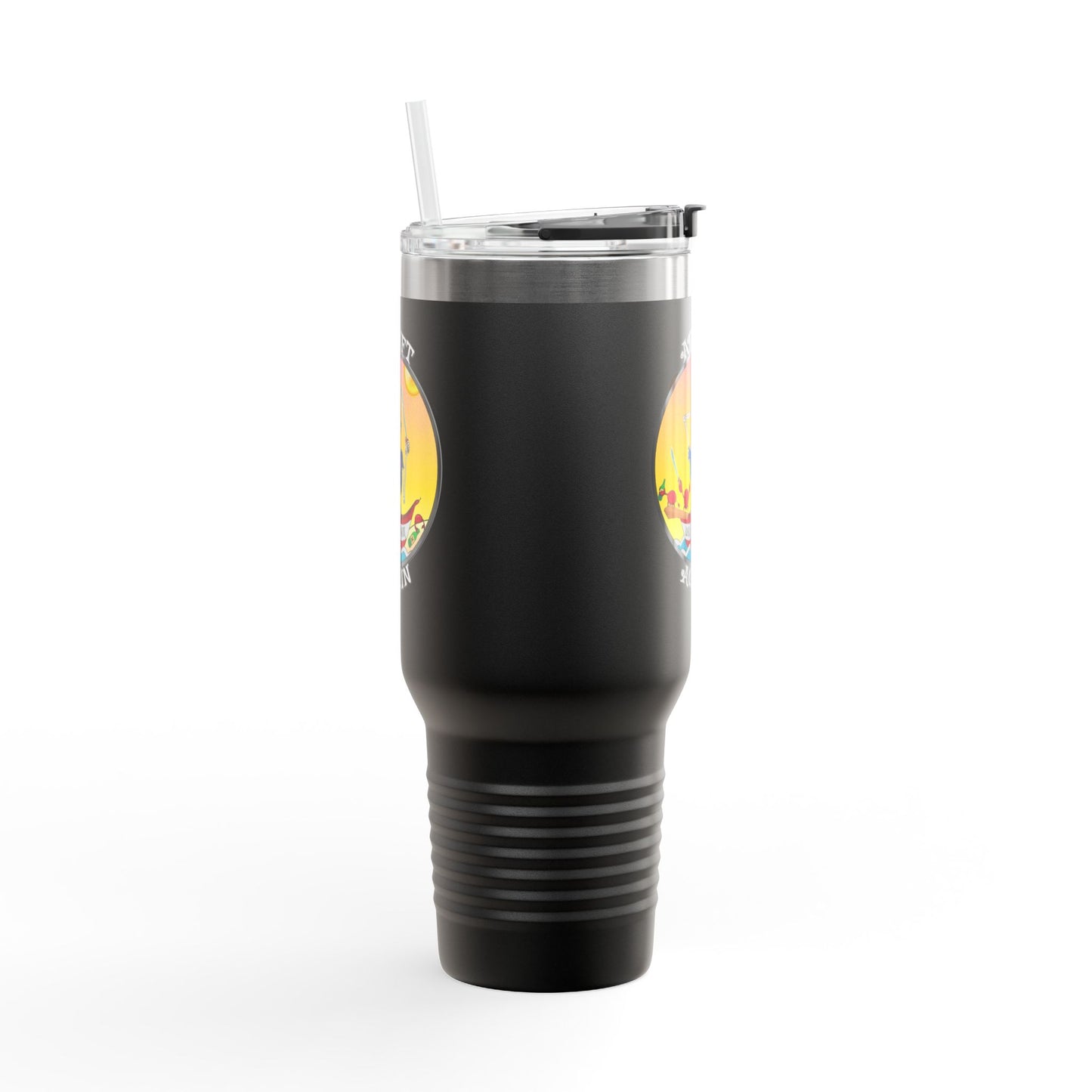 Walkin' The Plank Insulated Travel Mug, 40oz, Black or Red