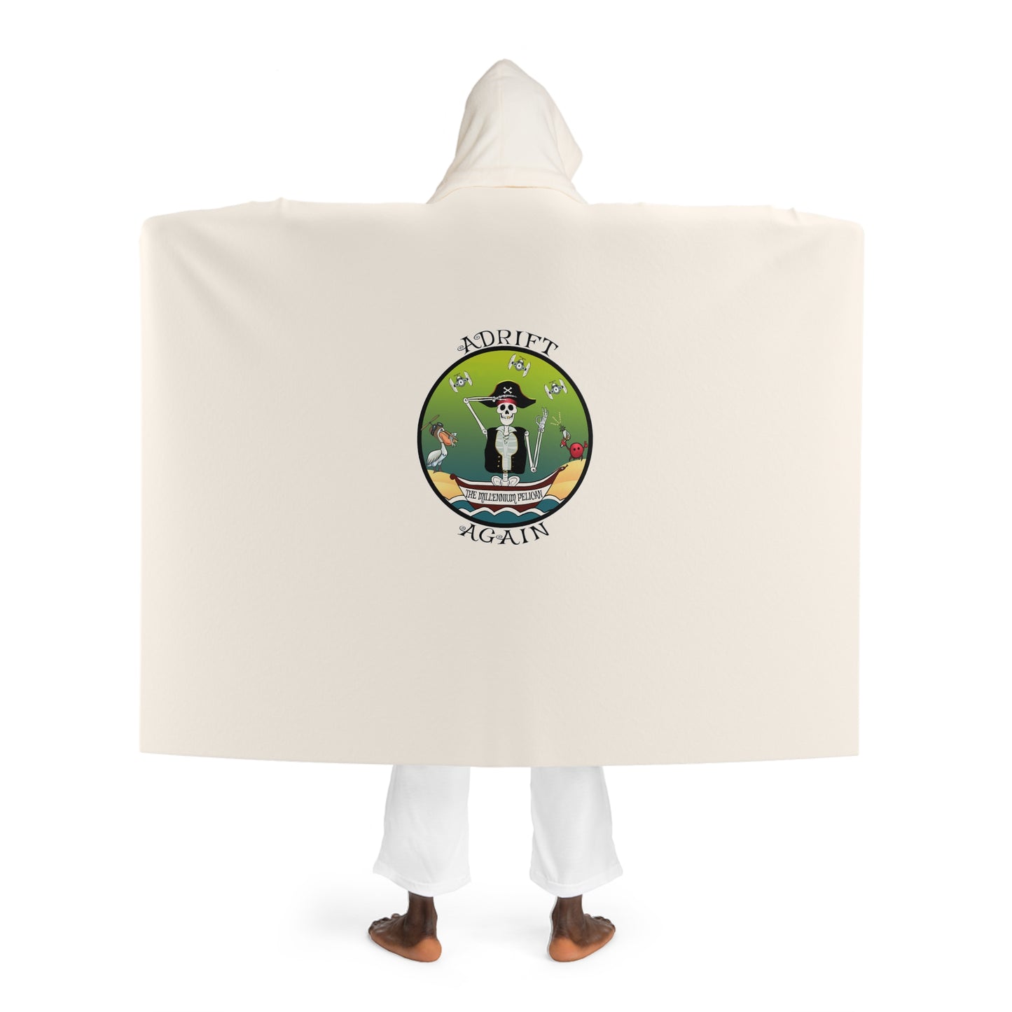 The Millennium Pelican Hooded Sherpa Fleece Blanket