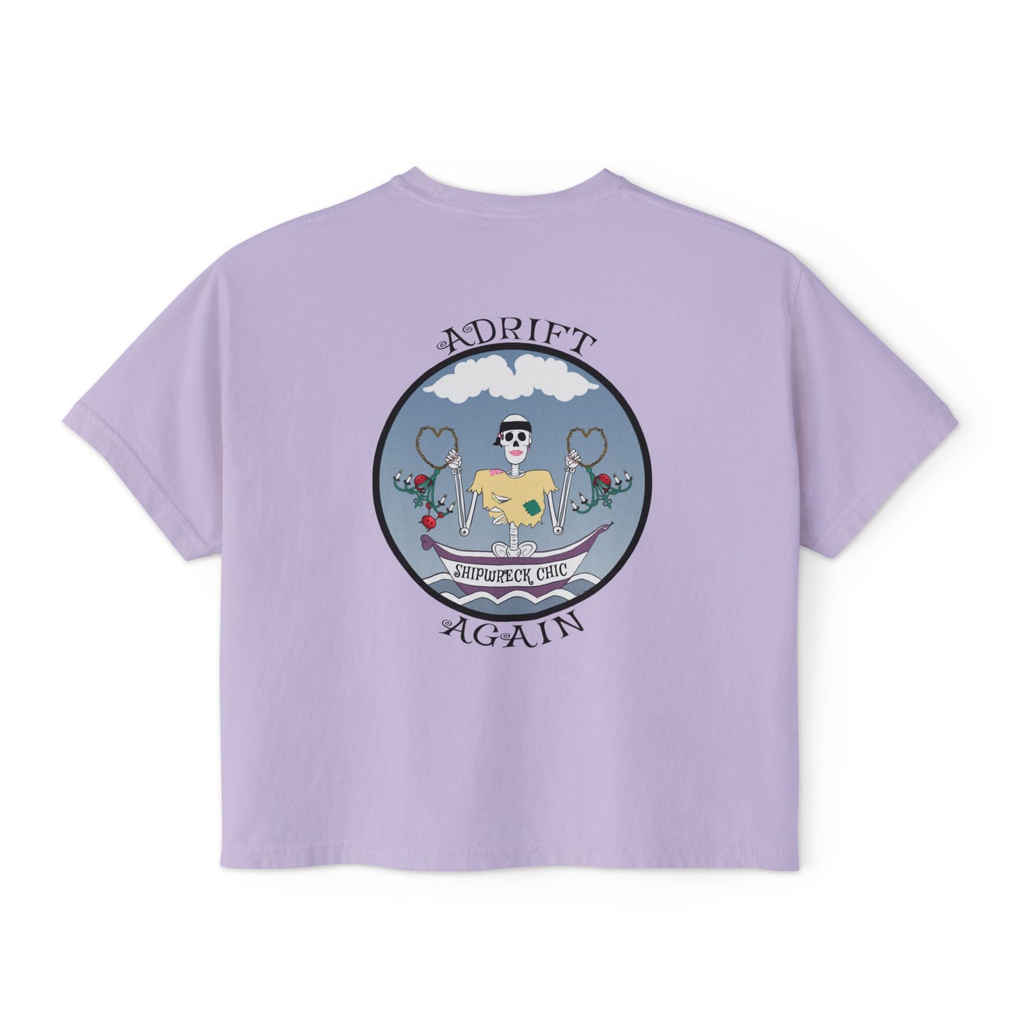 A Boxy Woman's Tee, Shipwreck Chic, Orchid