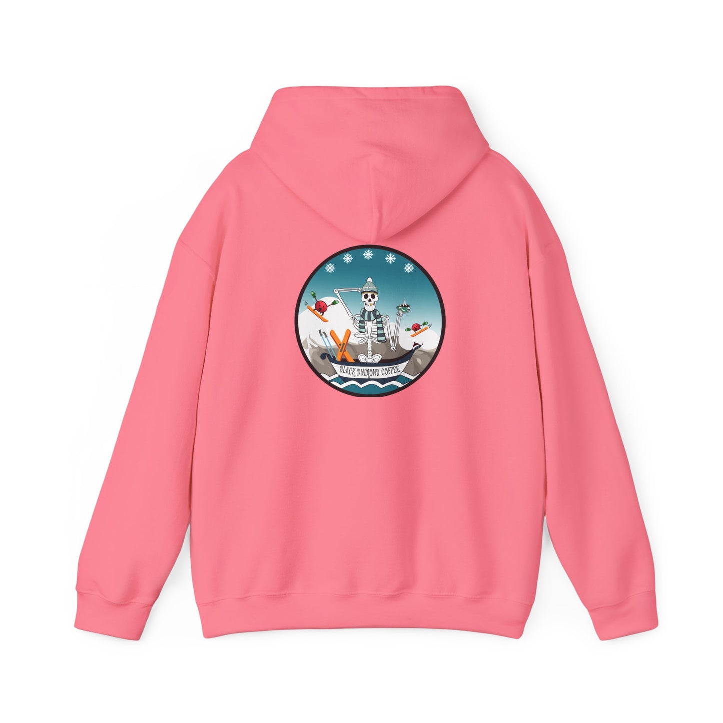 Black Diamond Coffee, The Classic All Day Hooded Sweatshirt, In Safety Pink, Safety Orange, Orange, Cherry Red, Indigo Blue & Graphite Heather