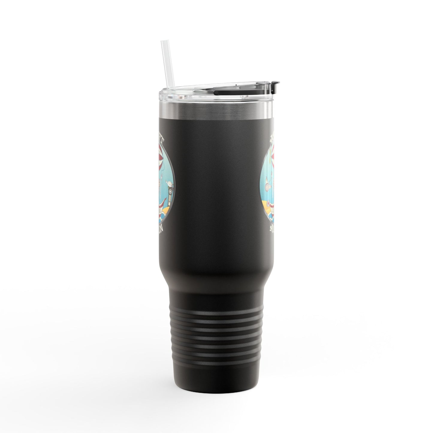 S. S. Sea Of Years Insulated Travel Mug, 40oz, Gray or Black