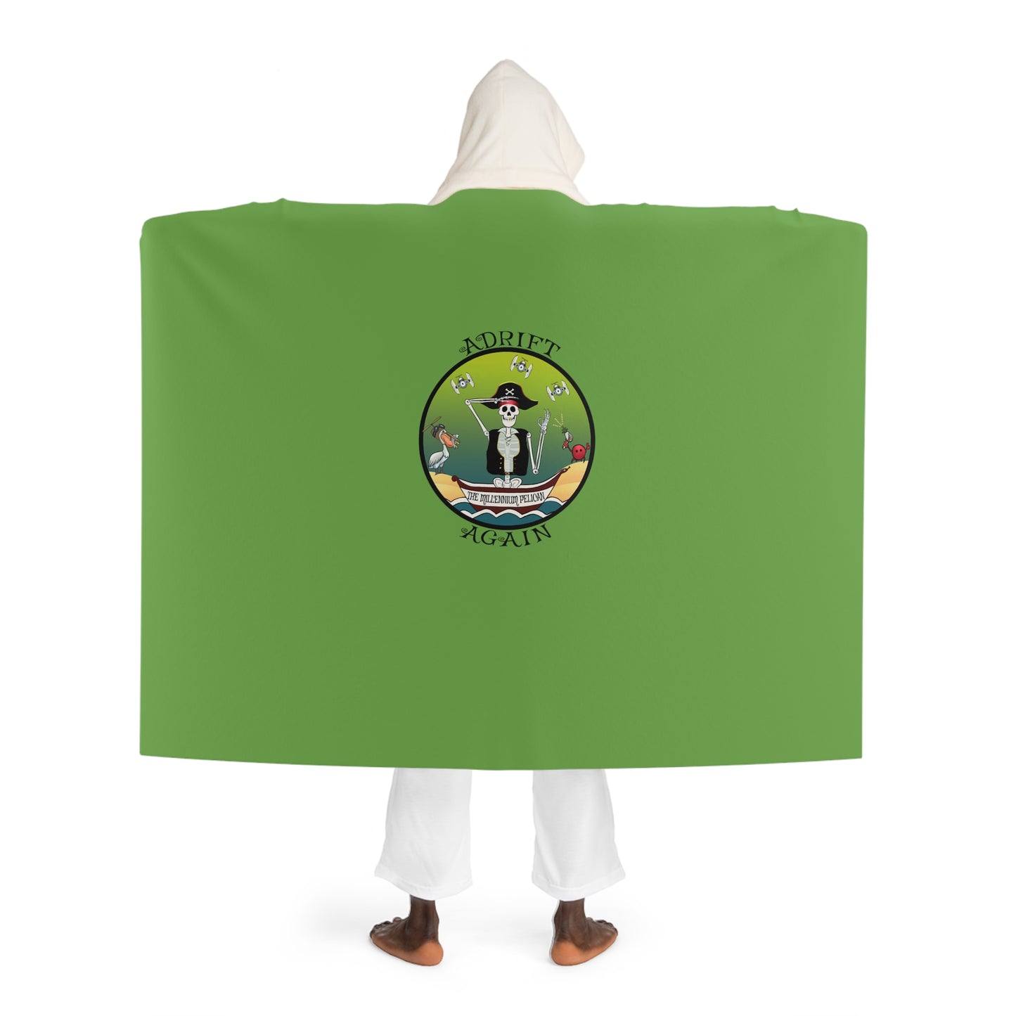 The Millennium Pelican Hooded Sherpa Fleece Blanket