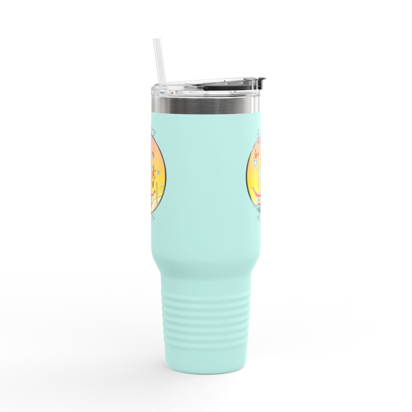 The Spiking Crab Insulated Travel Mug, 40oz, Red, White or Teal