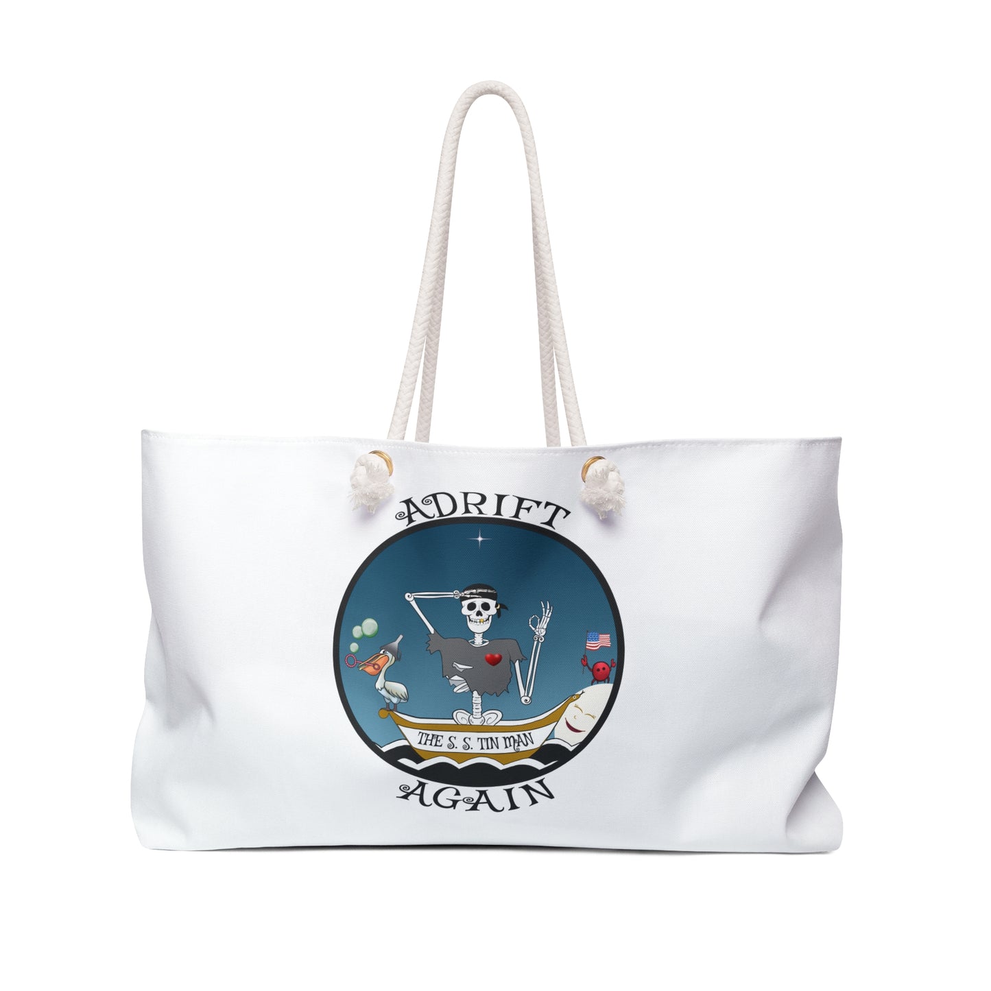 The S. S. Tin Man Canvas Tote (Black or White)