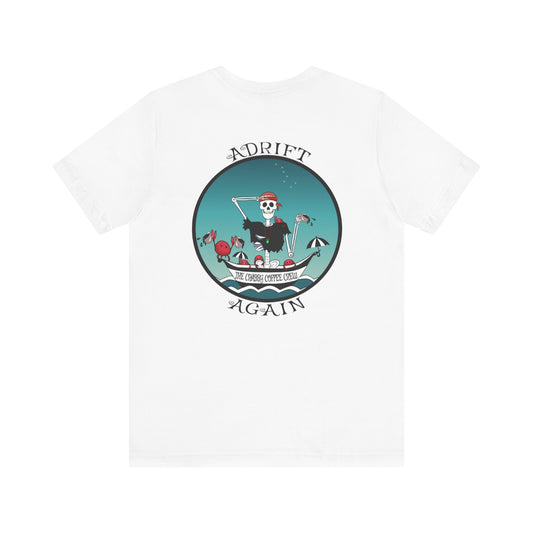 The Crabby Coffee Crew Unisex Jersey Short Sleeve Tee  (White & Black)