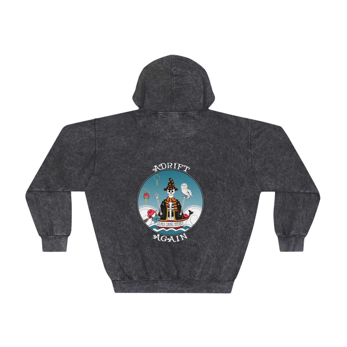 Silver Lining Seeker. Unisex Mineral Wash Hoodie