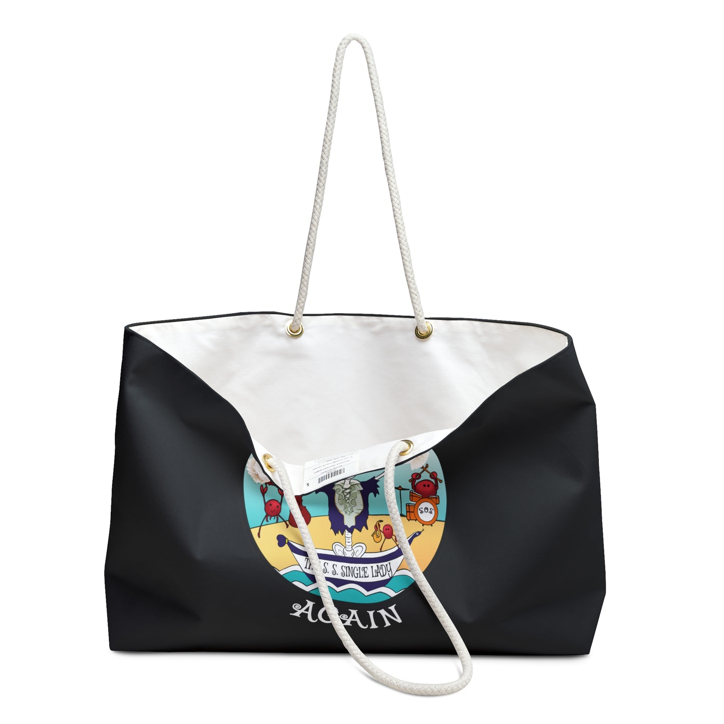 The S. S. Single Lady Canvas Tote (Black or White)