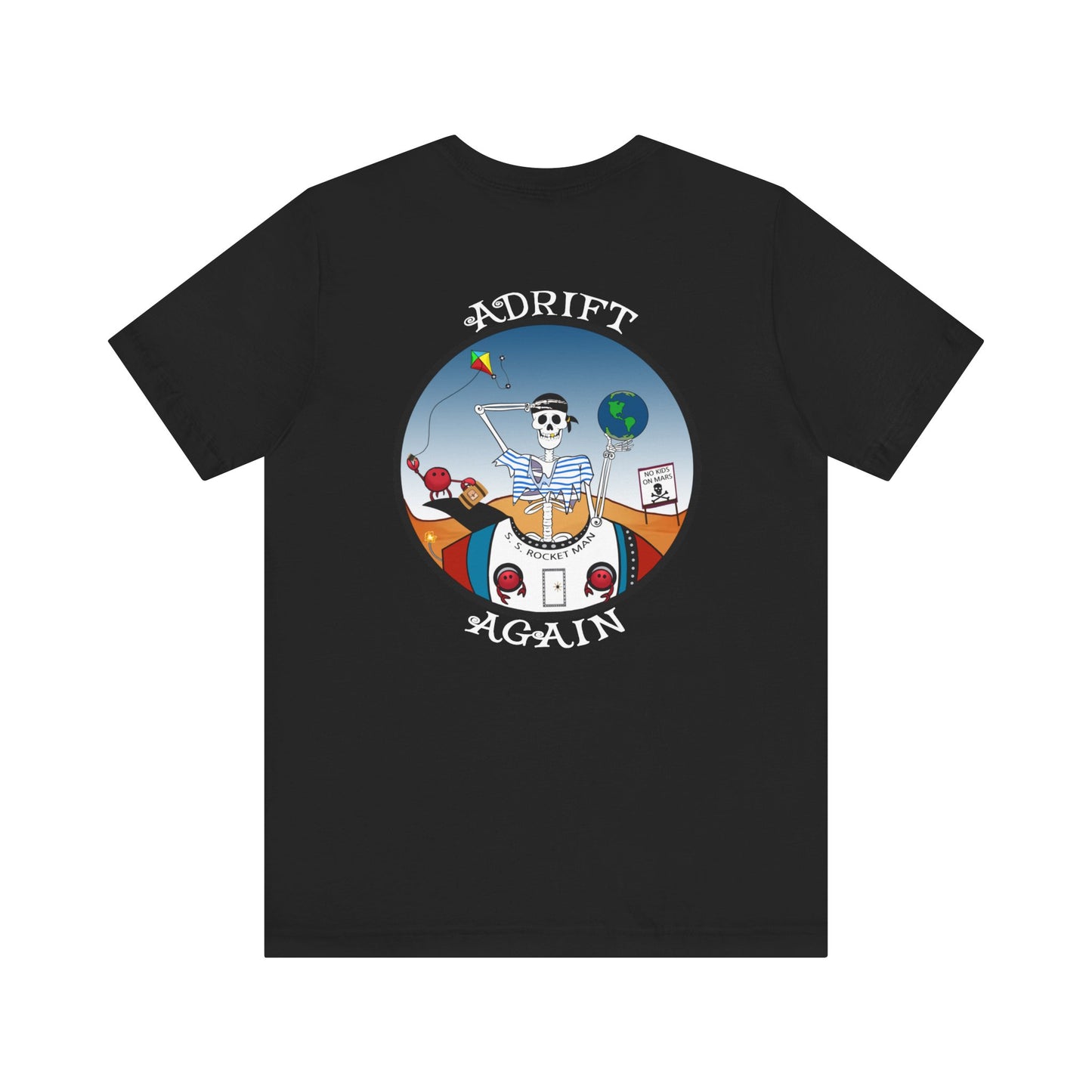 S. S. Rocket Man, Unisex Jersey Short Sleeve Tee  (White & Black)