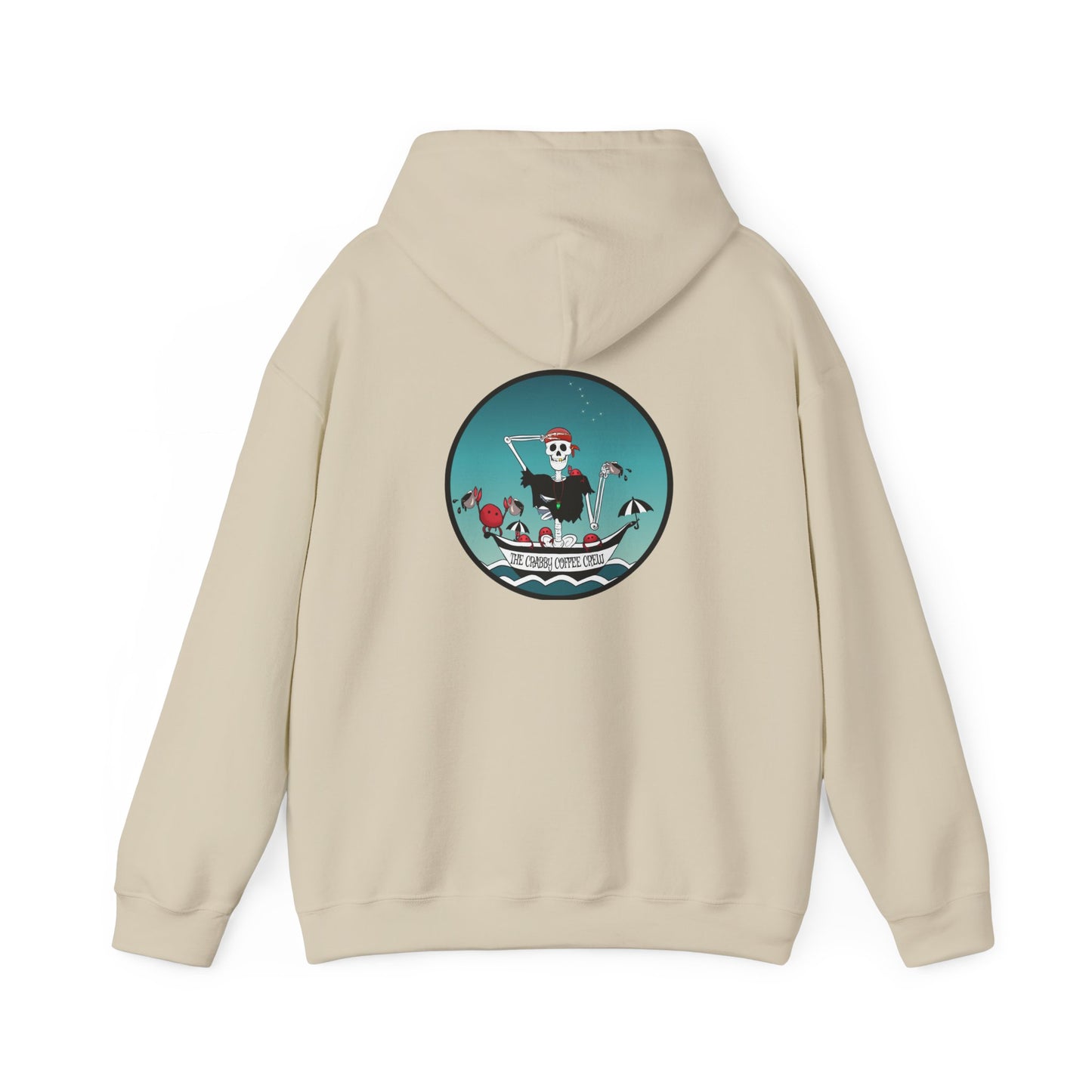 The Crabby Coffee Crew, The Classic All Day Hooded Sweatshirt, Purple, Antique Cherry Red, Sand, Indigo Blue, Graphite Heather & Heather Sport Dark Navy