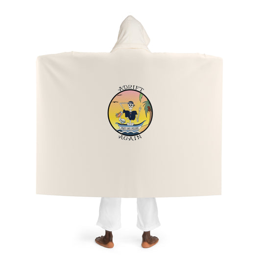 Peace, Love & Pelicans Hooded Sherpa Fleece Blanket