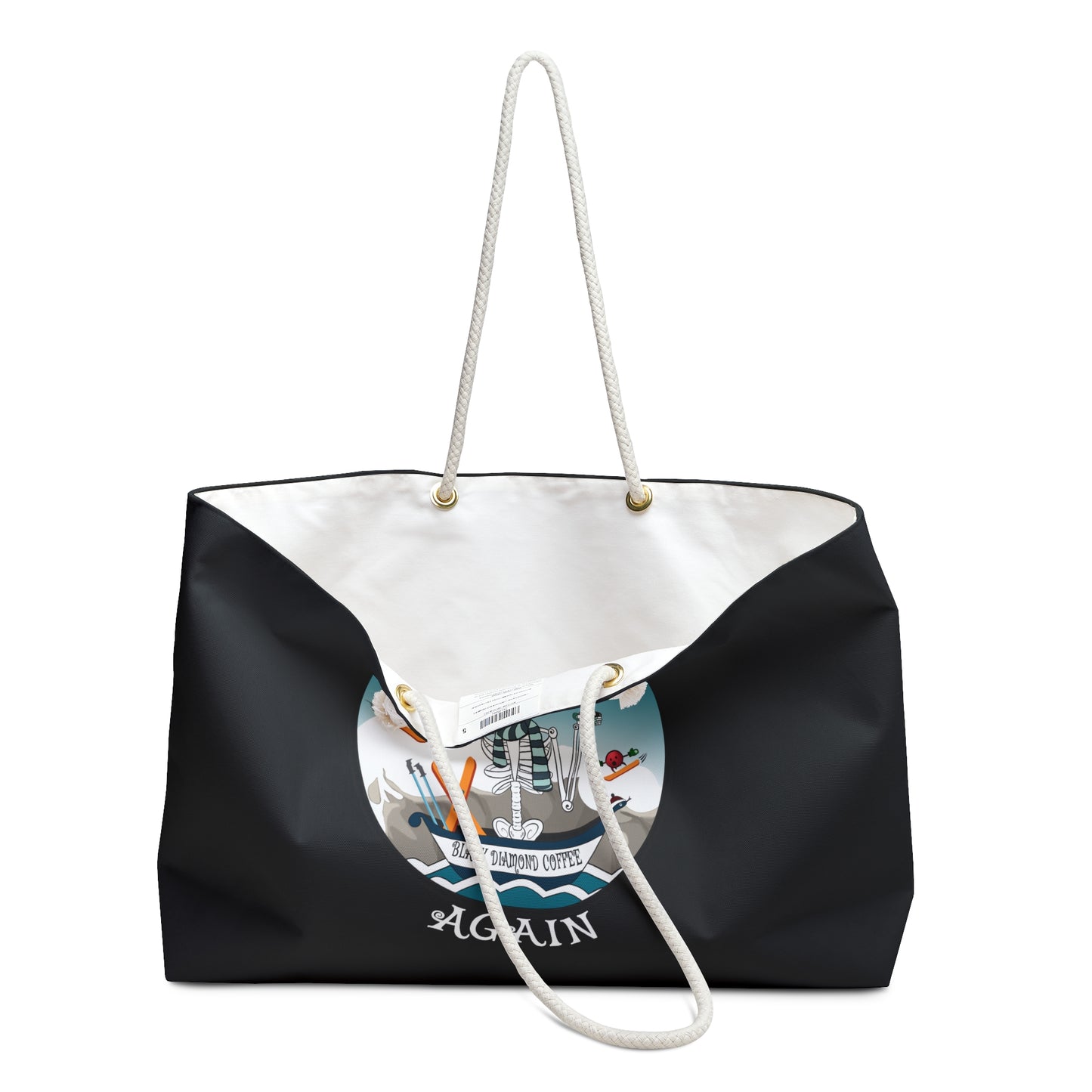 Black Diamond Coffee Canvas Tote (Black or White)