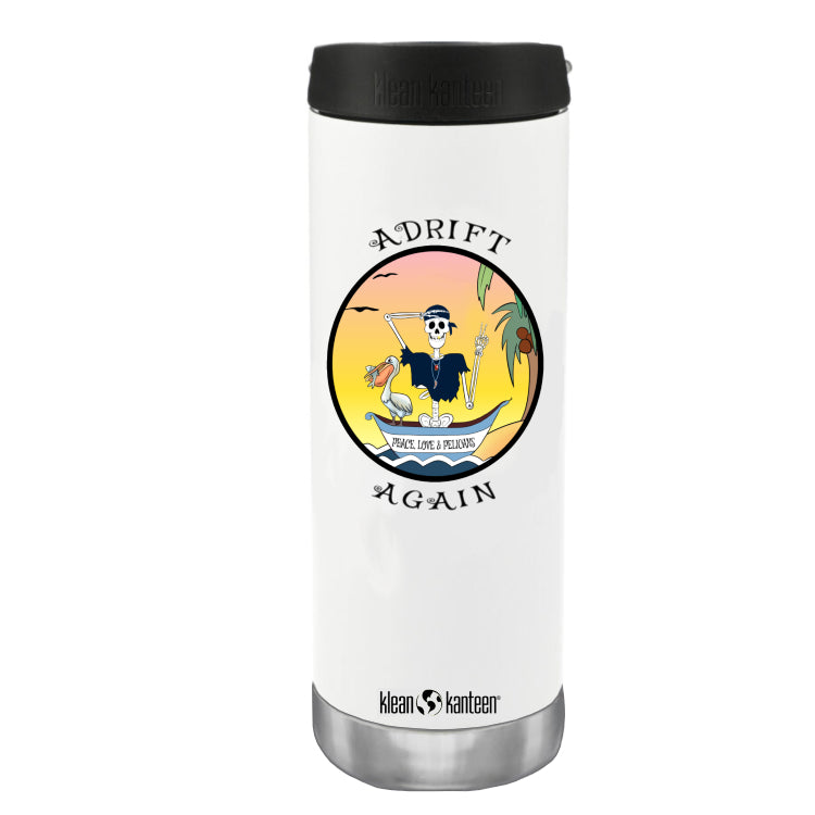 Peace, Love & Pelicans, Klean Kanteen, Black