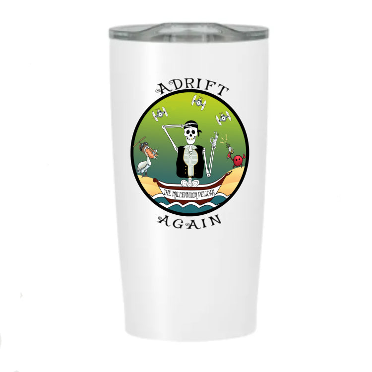 The Millennium Pelican, Stainless Steel Tumbler, White