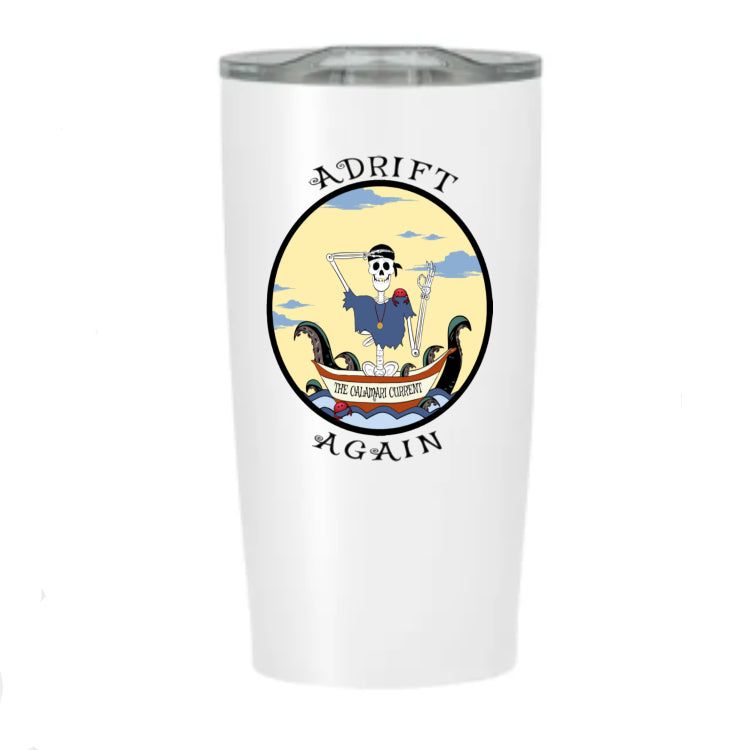 The Calamari Current, Stainless Steel Tumbler, White